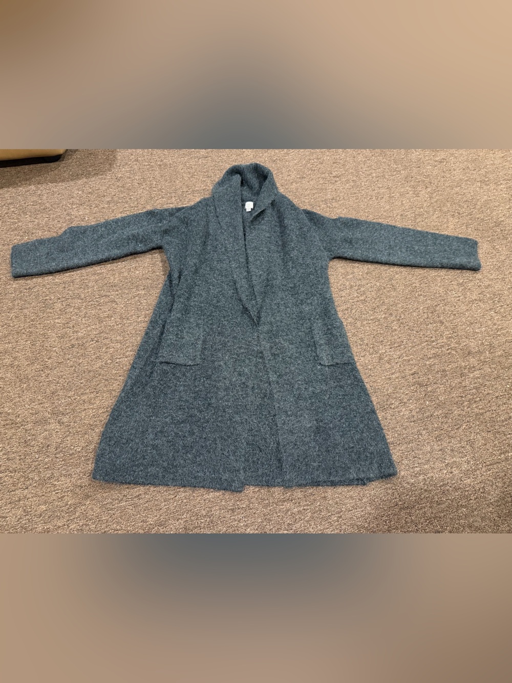a new day Heathered Charcoal Open-Front Hooded Cardigan